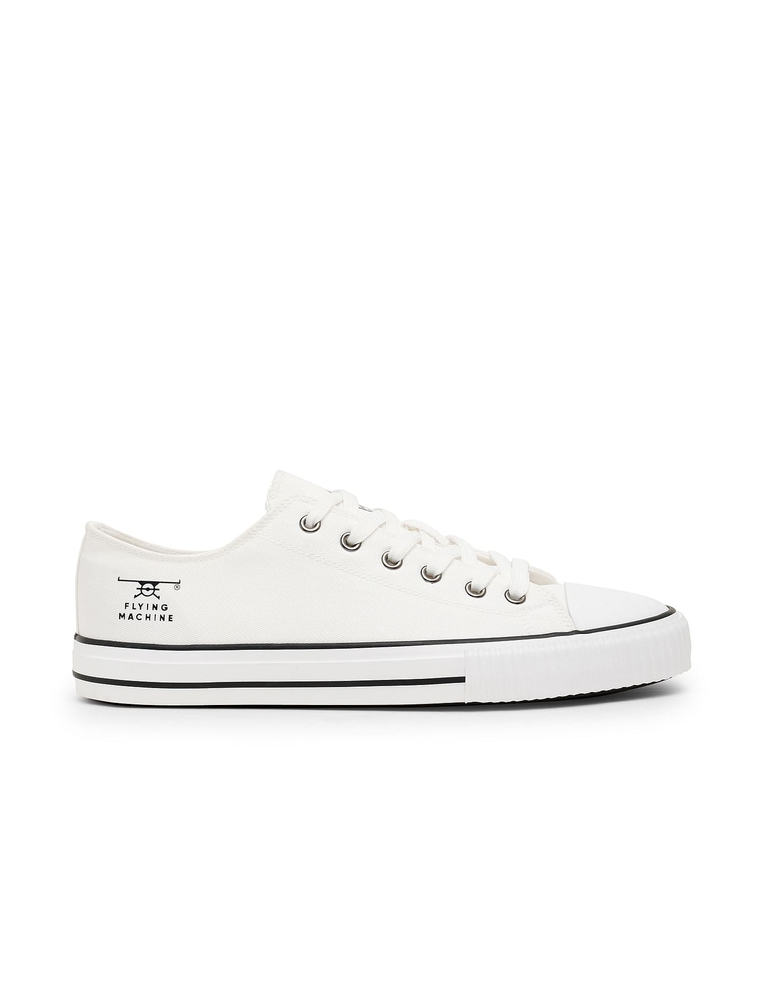 Flying Machine Men Round Toe Washed Cox 2.0 Sneakers