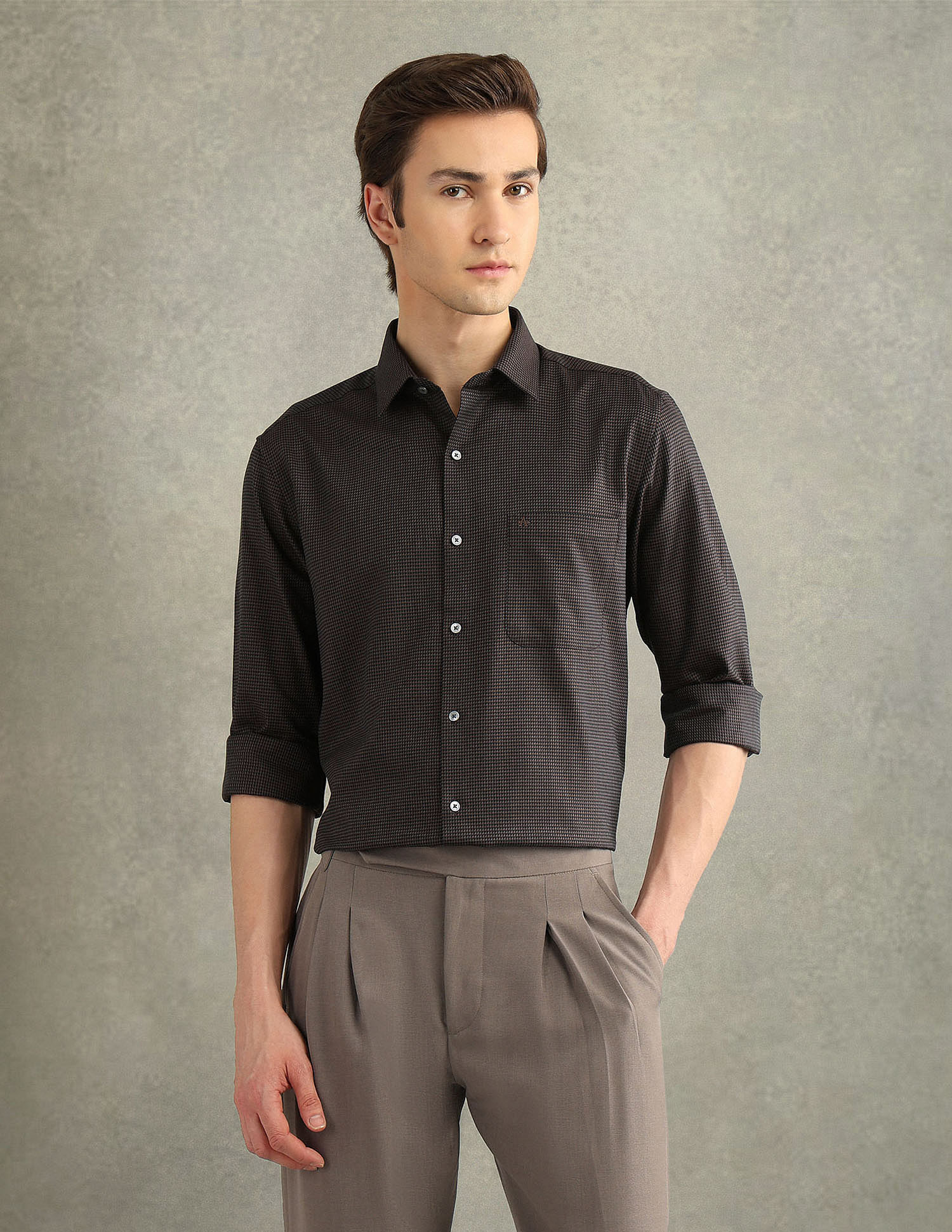Arrow Textured Italian Elegance Shirt