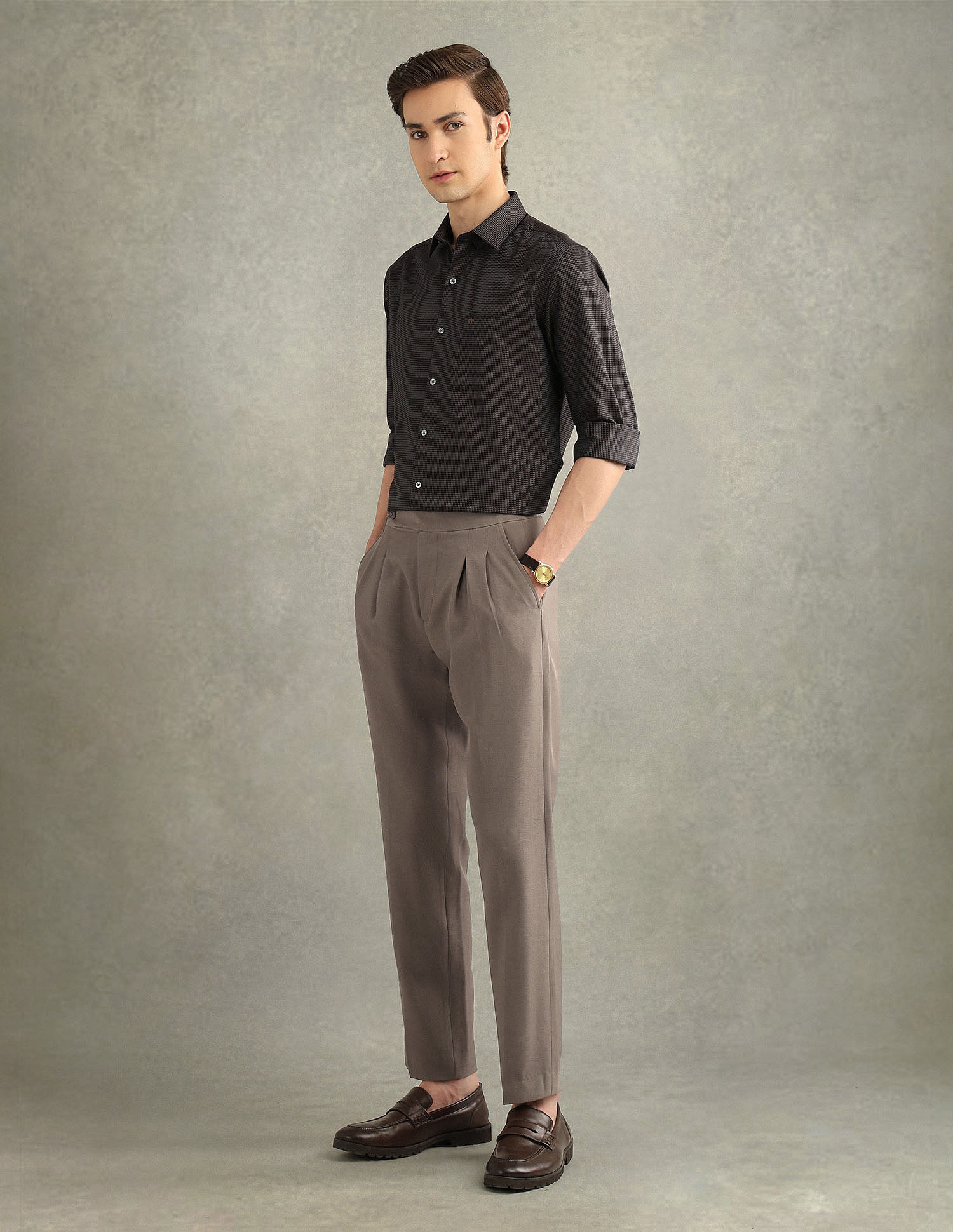 Arrow Textured Italian Elegance Shirt