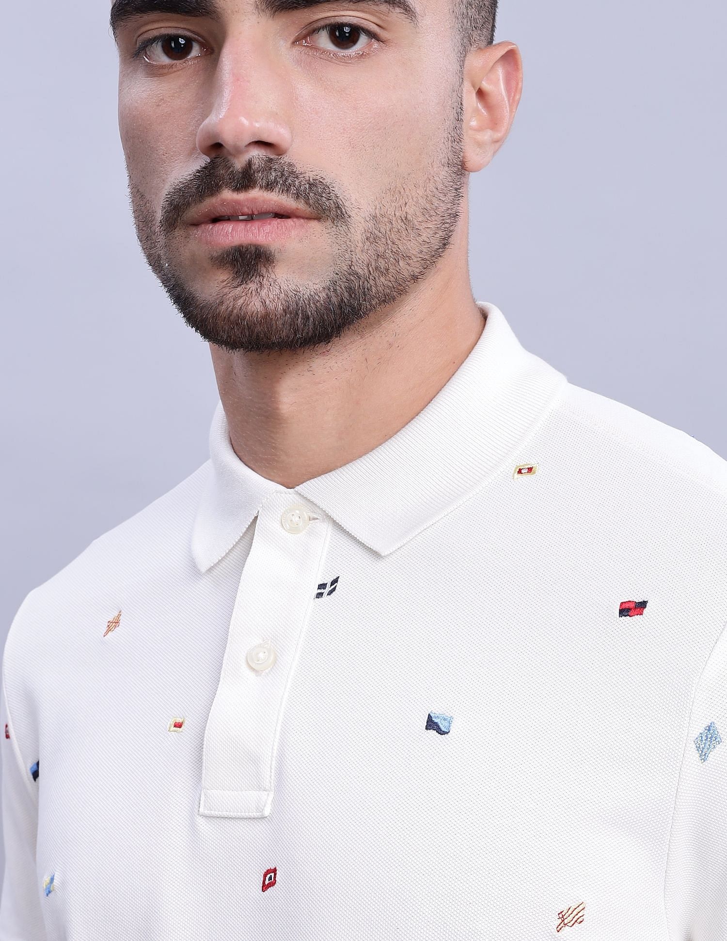 Tommy Hilfiger Embroidered Printed Regular-Fit Cotton Polo Shirts