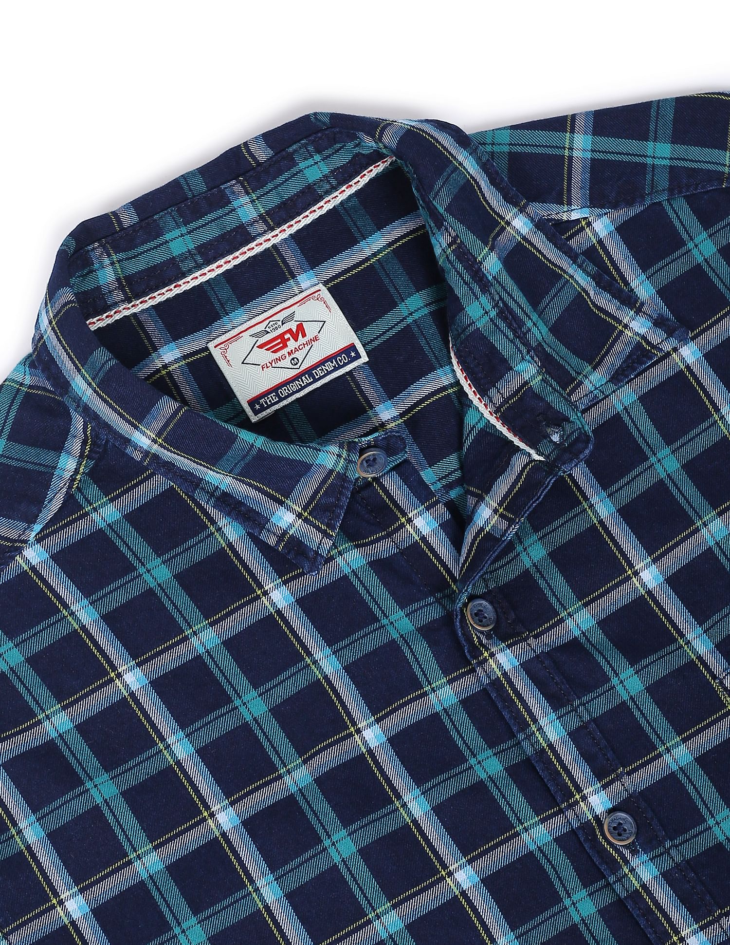 Flying Machine Tartan Check Cotton Shirt