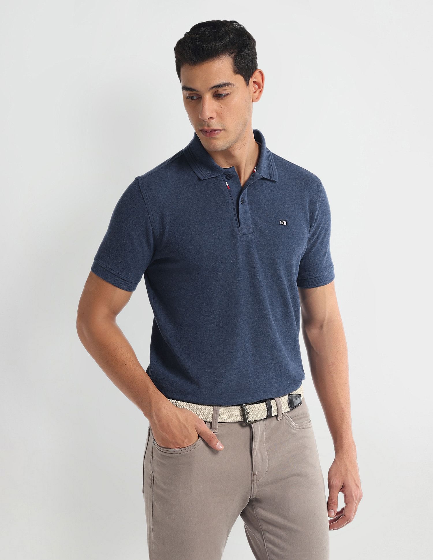 Arrow Sports Pure Cotton Solid Polo Shirt