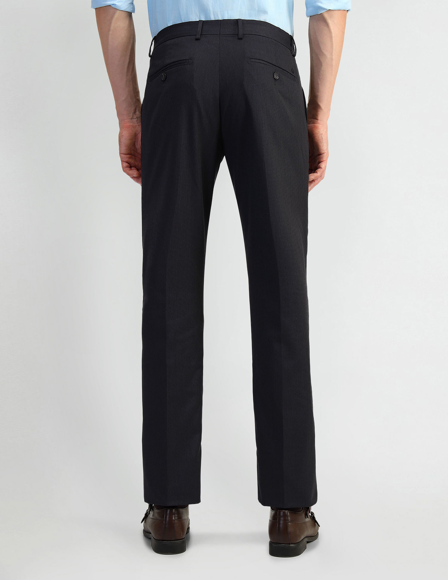 Arrow Mid Rise Dobby Trousers