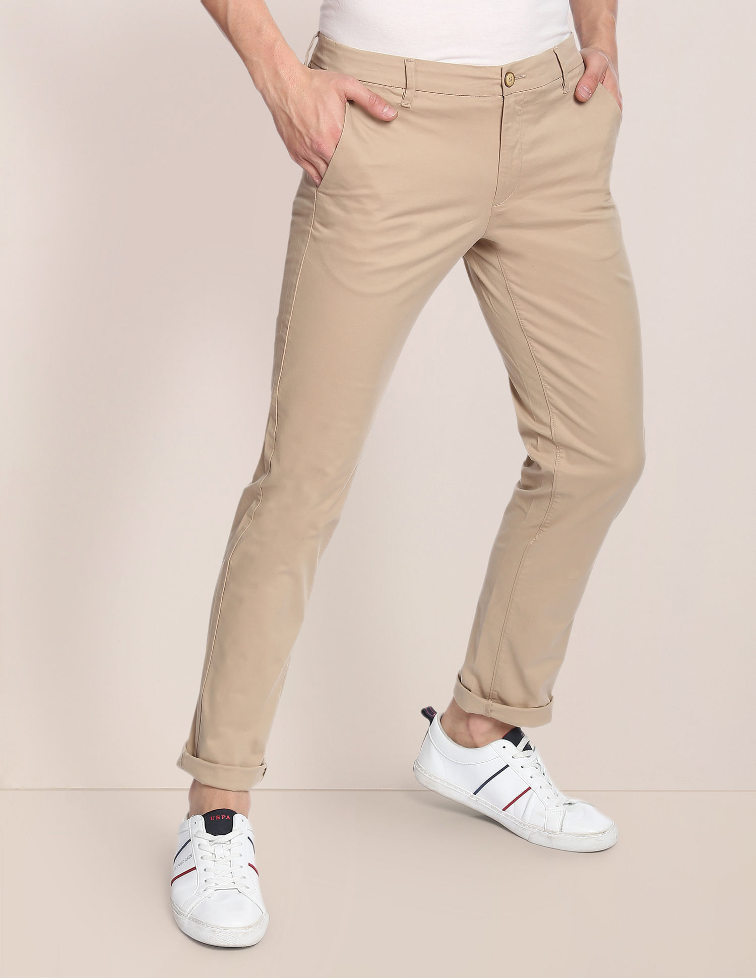 Casual trousers Carhartt - Logo-patch cotton casual trousers - I0314991CMGD