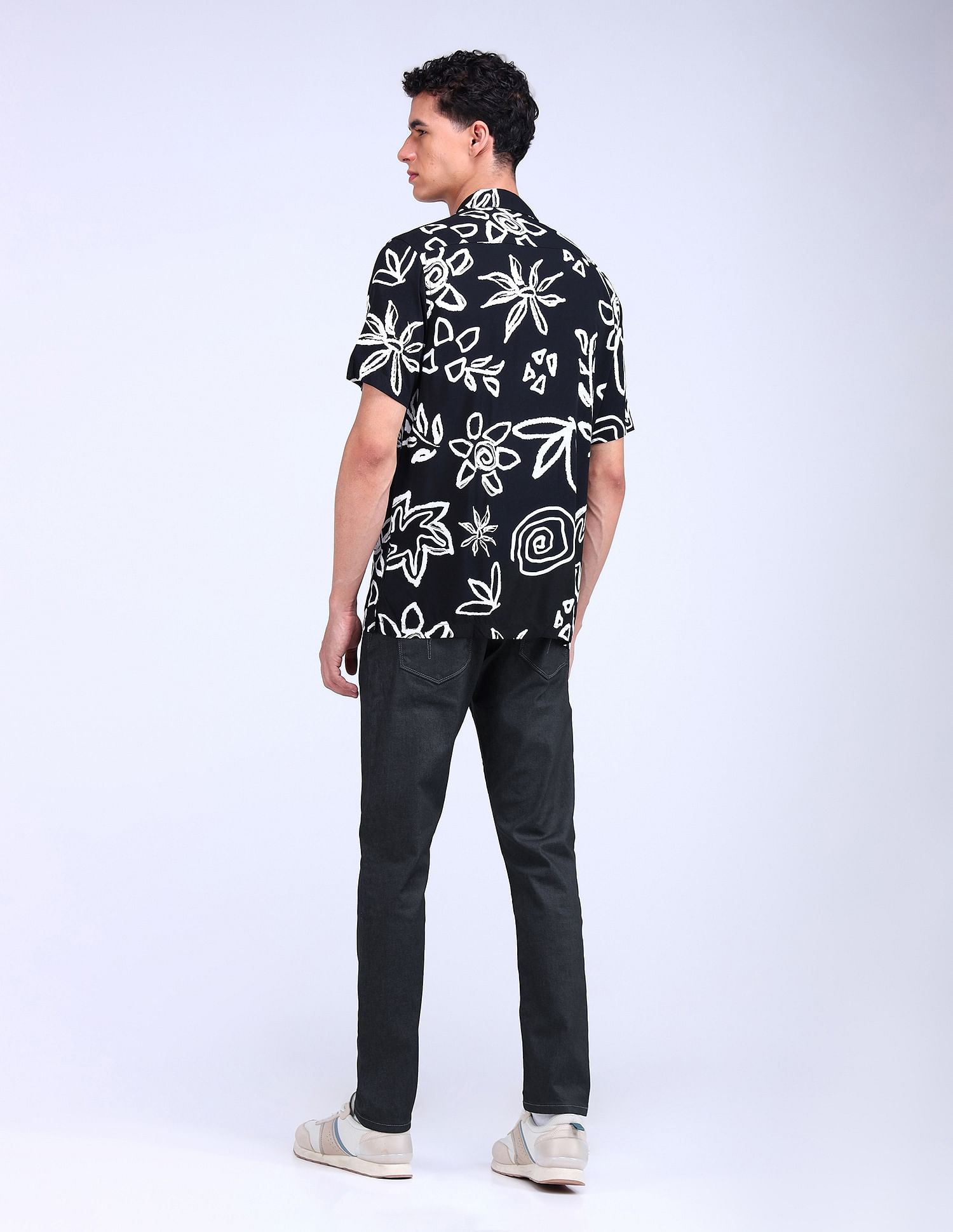 Flying Machine Slash Slim Tapered Fit Jeans