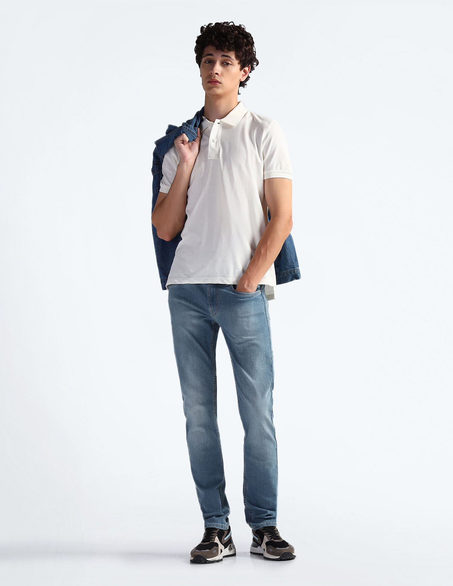 Flying Machine Mid Rise Morrison Skinny Fit Jeans