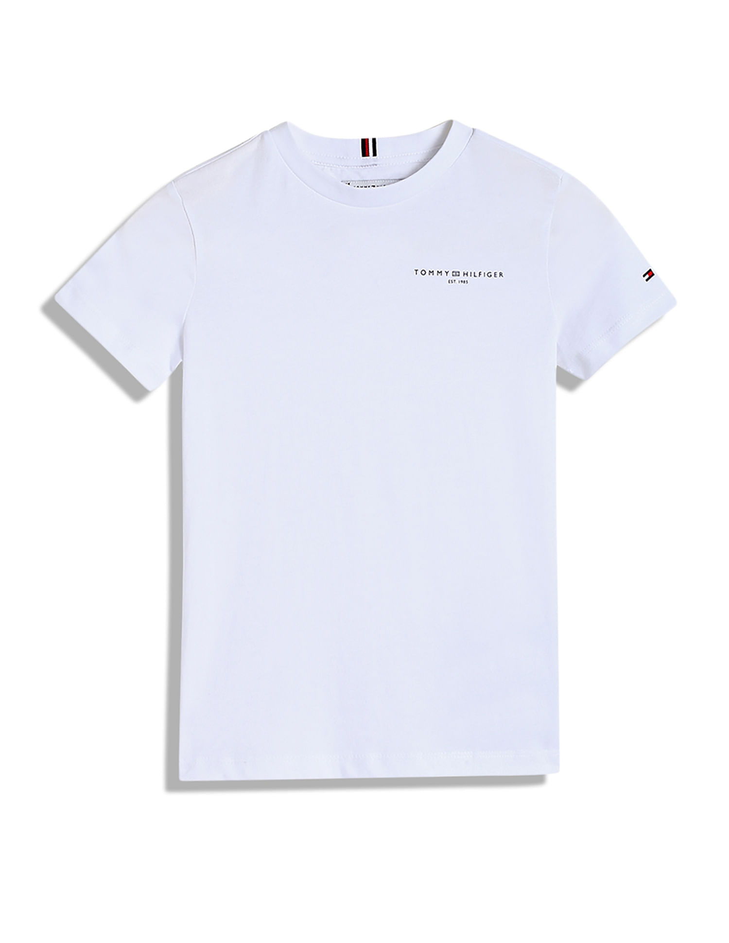 Tommy Hilfiger Kids Boys Solid Regular-Fit Cotton T-Shirt