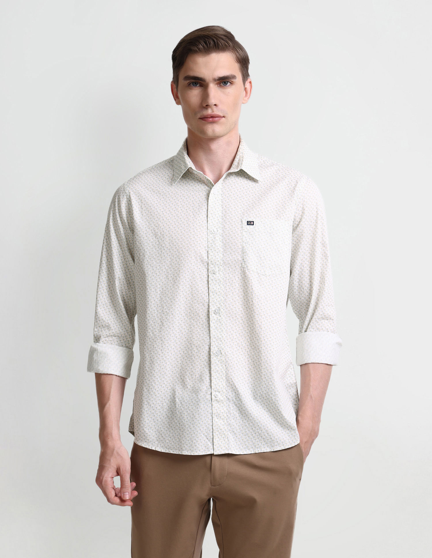 Arrow Sport Floral Print Long Sleeve Shirt