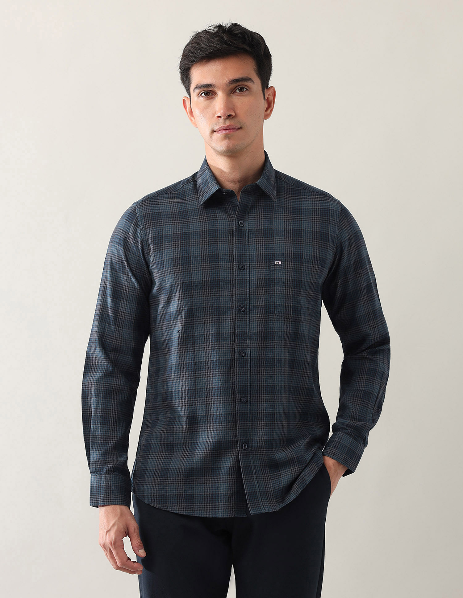 Arrow Sport Glen Checked Dobby Shirt