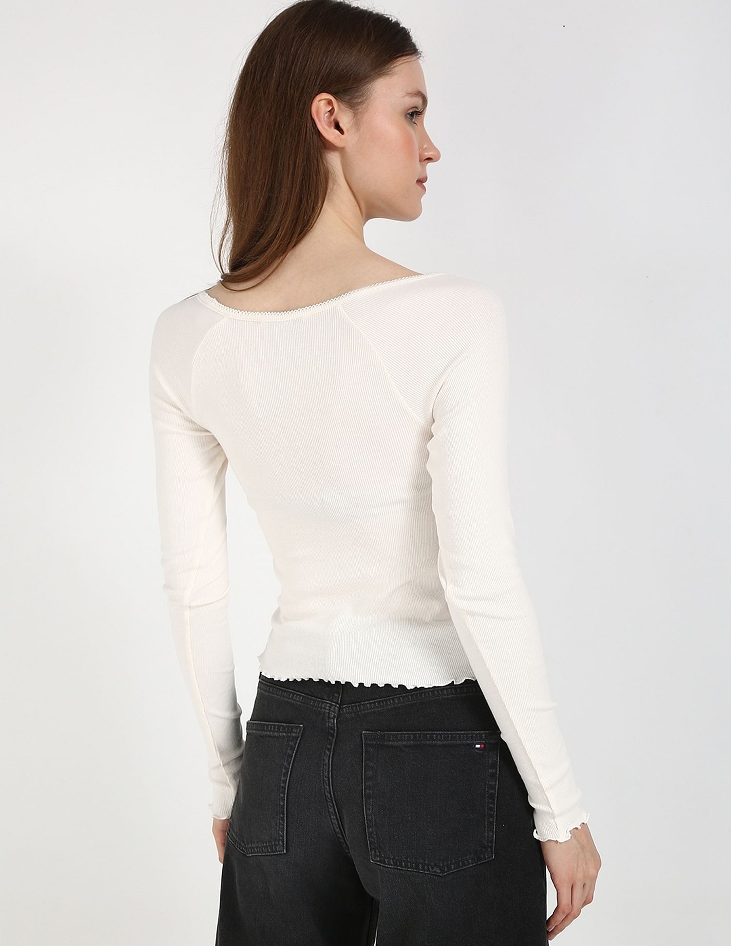 Tommy Hilfiger Slim-Fit Cotton Round Neck Top