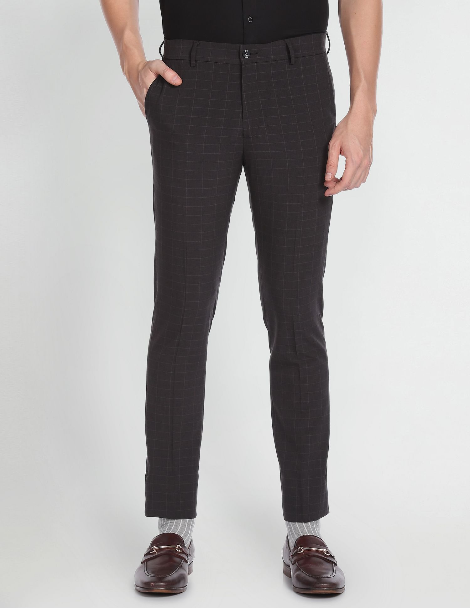 Arrow Newyork Jackson Super Slim Fit Formal Trousers