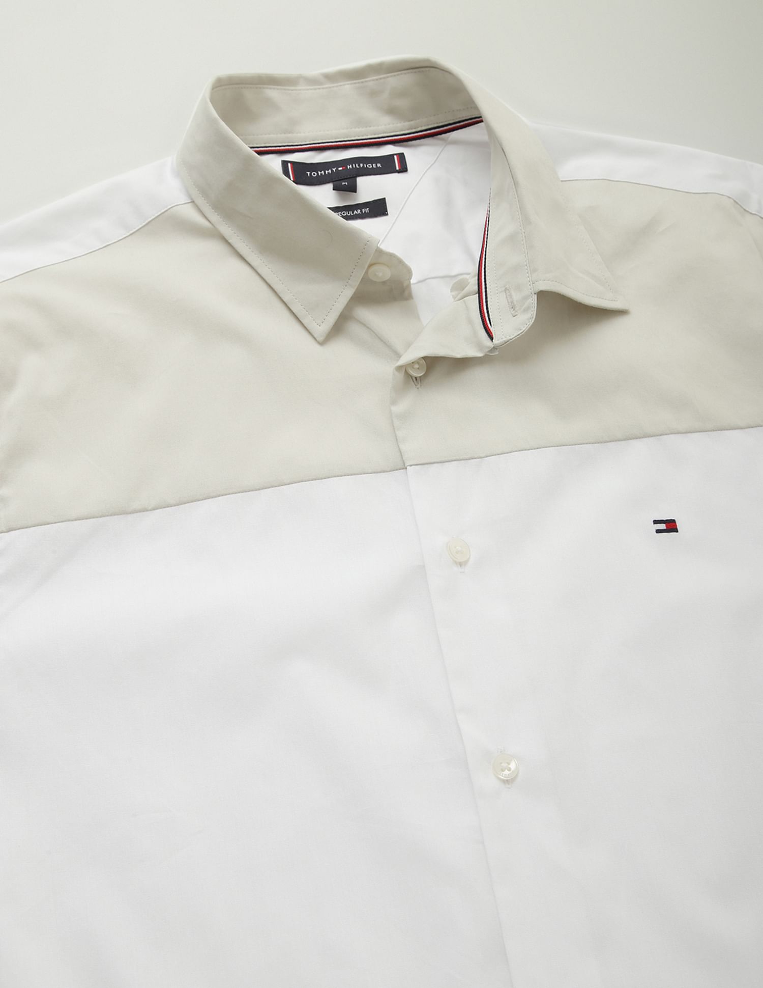 Tommy Hilfiger Colour Block Cotton Shirt