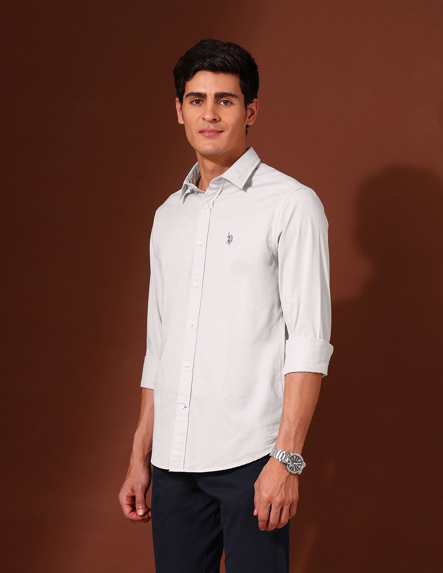 U.S. Polo Assn. Pure Cotton Tailored Fit Twill Shirt