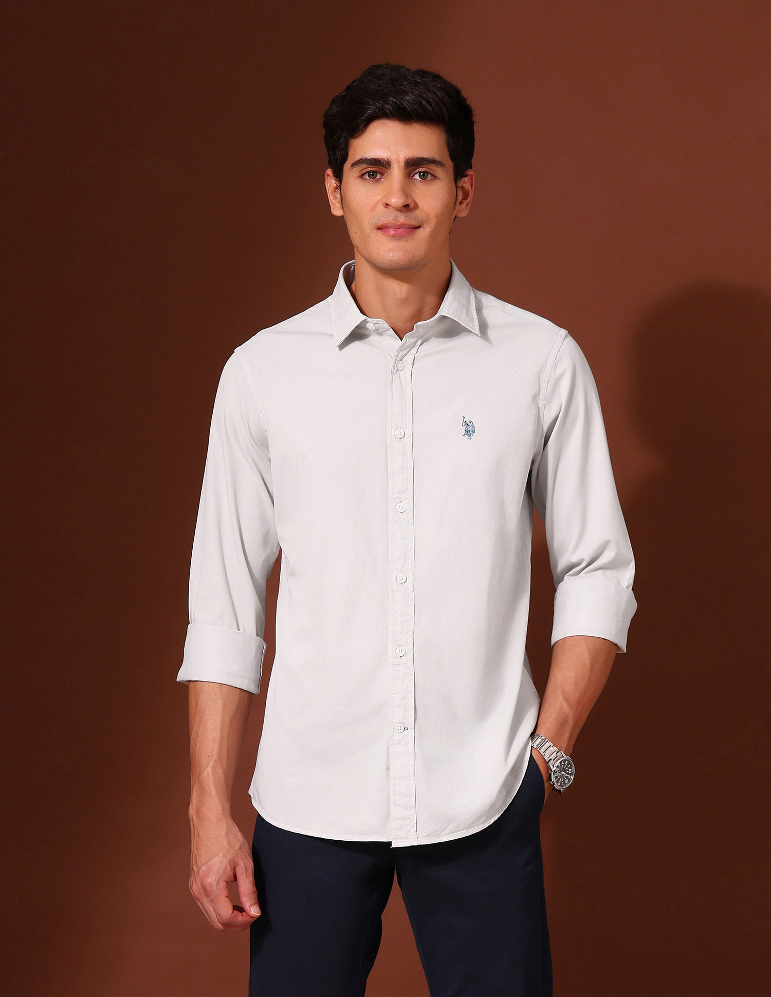 U.S. Polo Assn. Pure Cotton Tailored Fit Twill Shirt