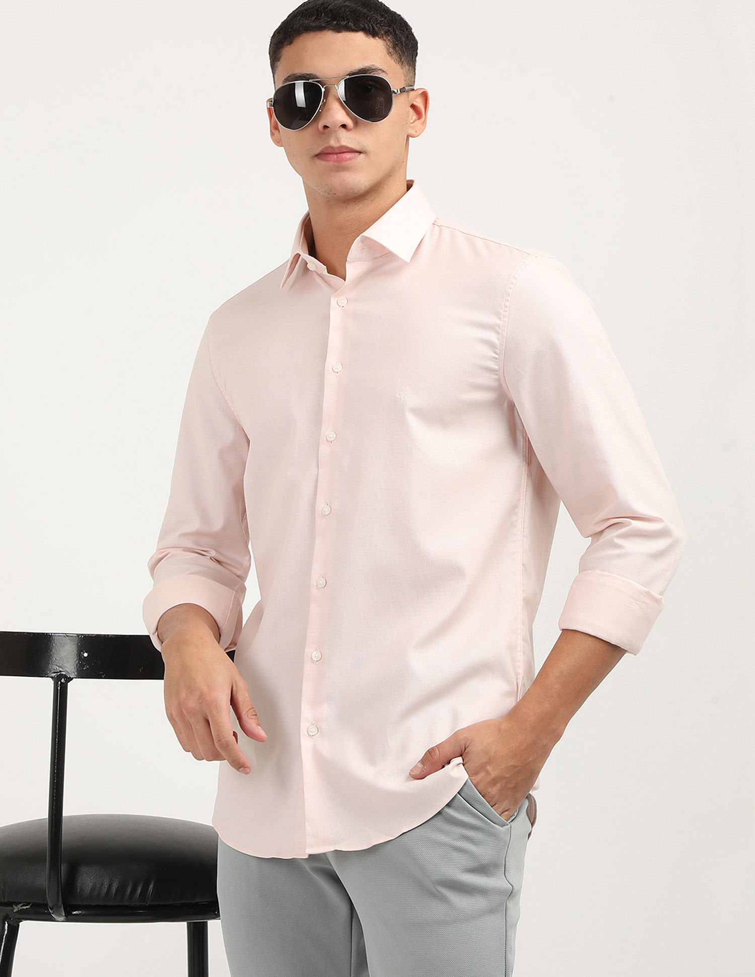 Calvin Klein Jeans Tonal Structure Slim Shirt