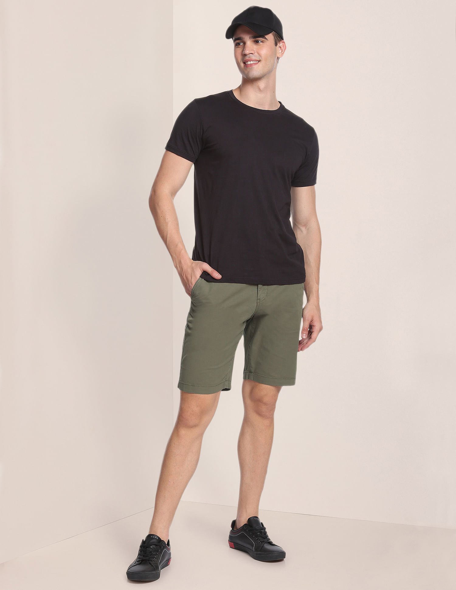U.S. Polo Assn. Solid Slim Fit Shorts