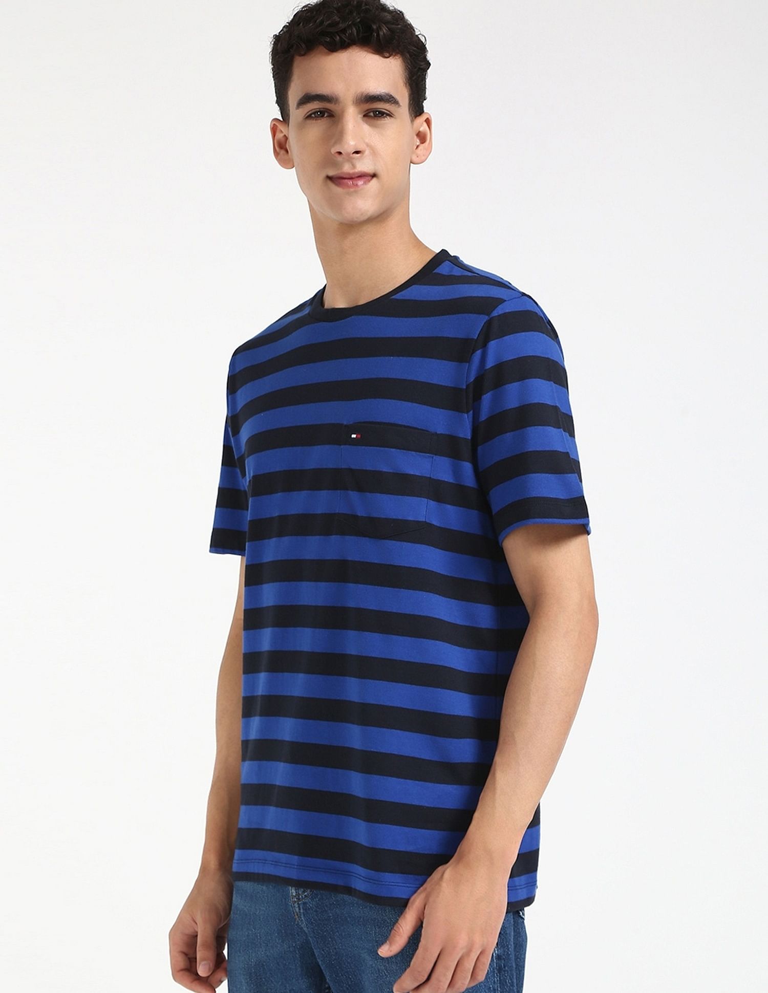 Tommy Hilfiger Striped Regular-Fit Cotton T-Shirt