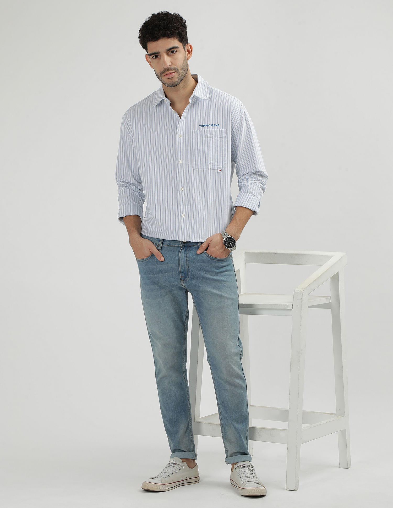 Tommy Hilfiger Sustainable Vertical Stripe Shirt