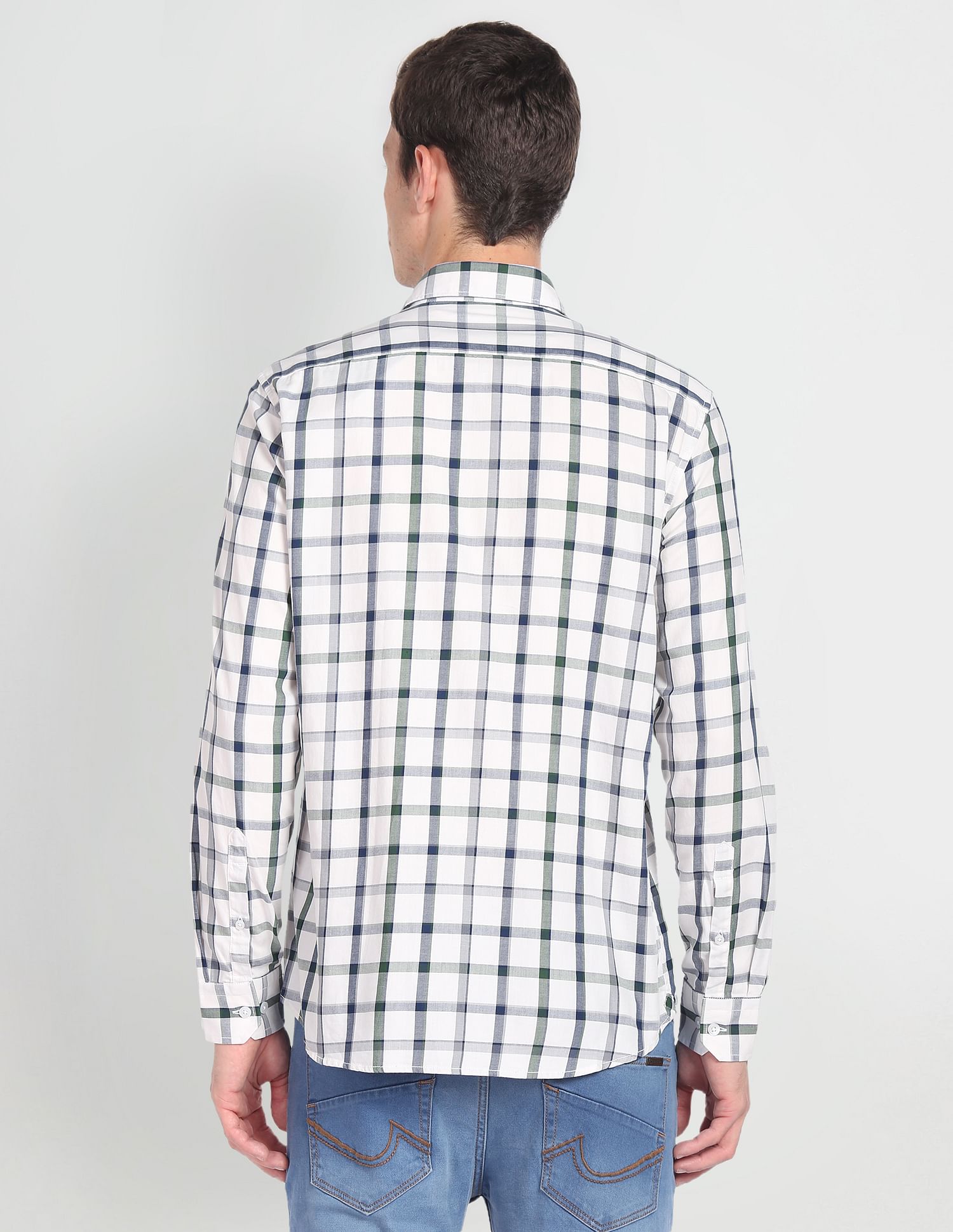 Arrow Sports Tartan Check Slim Fit Shirt