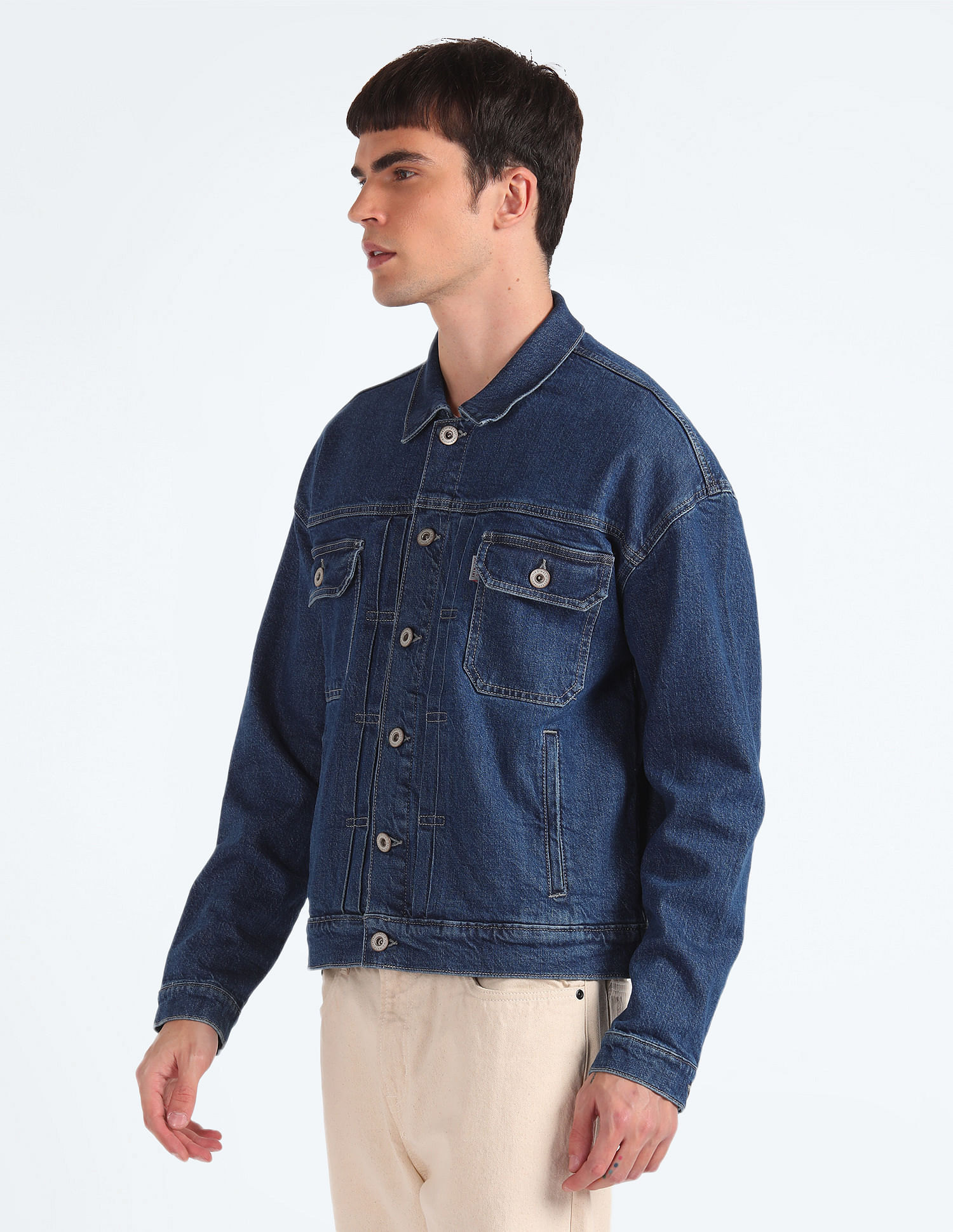 Flying Machine Oversized Denim Jacket