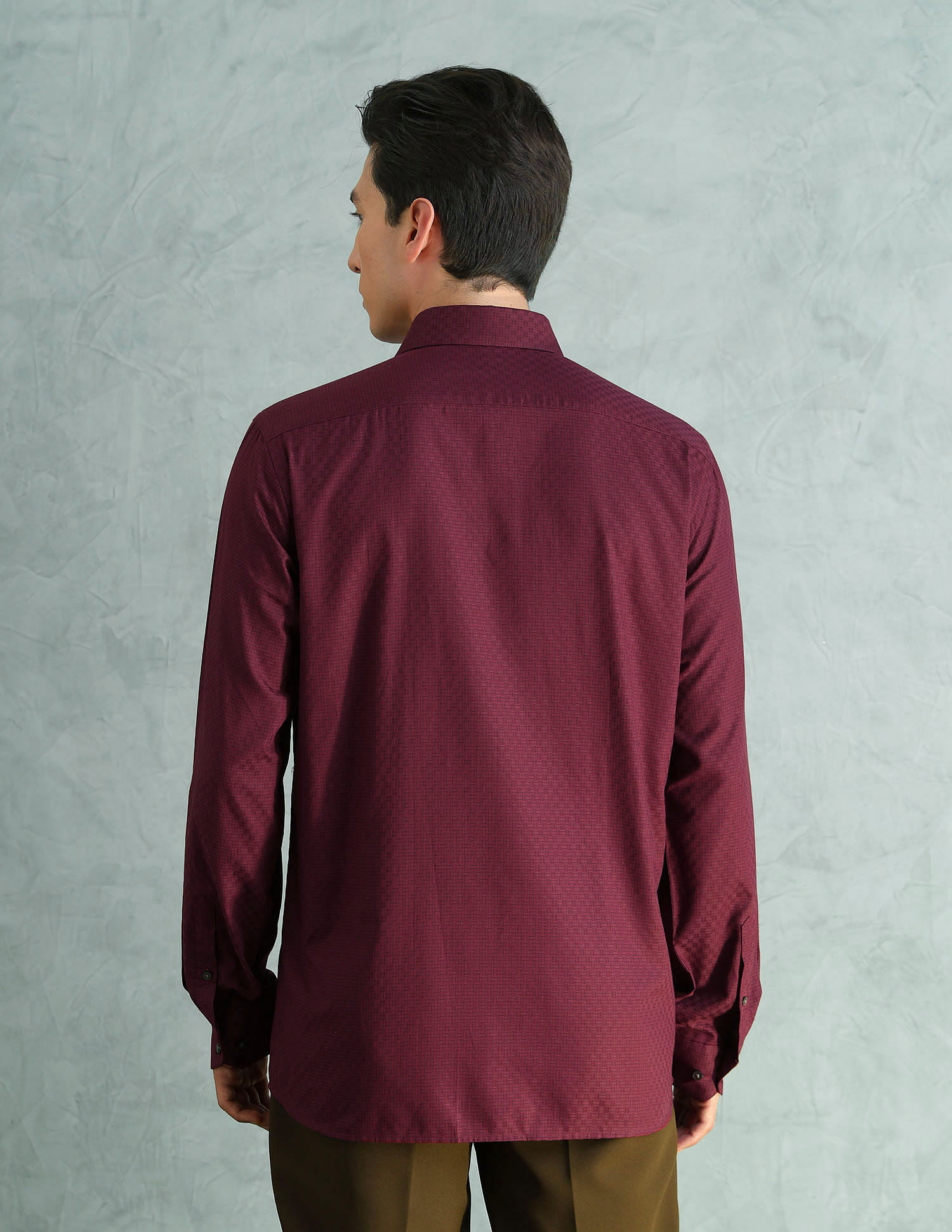 Arrow Slim Fit Printed Full Sleeve Smart Shirt