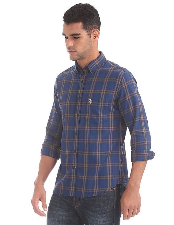 Buy Men Regular Fit Check Shirt online 