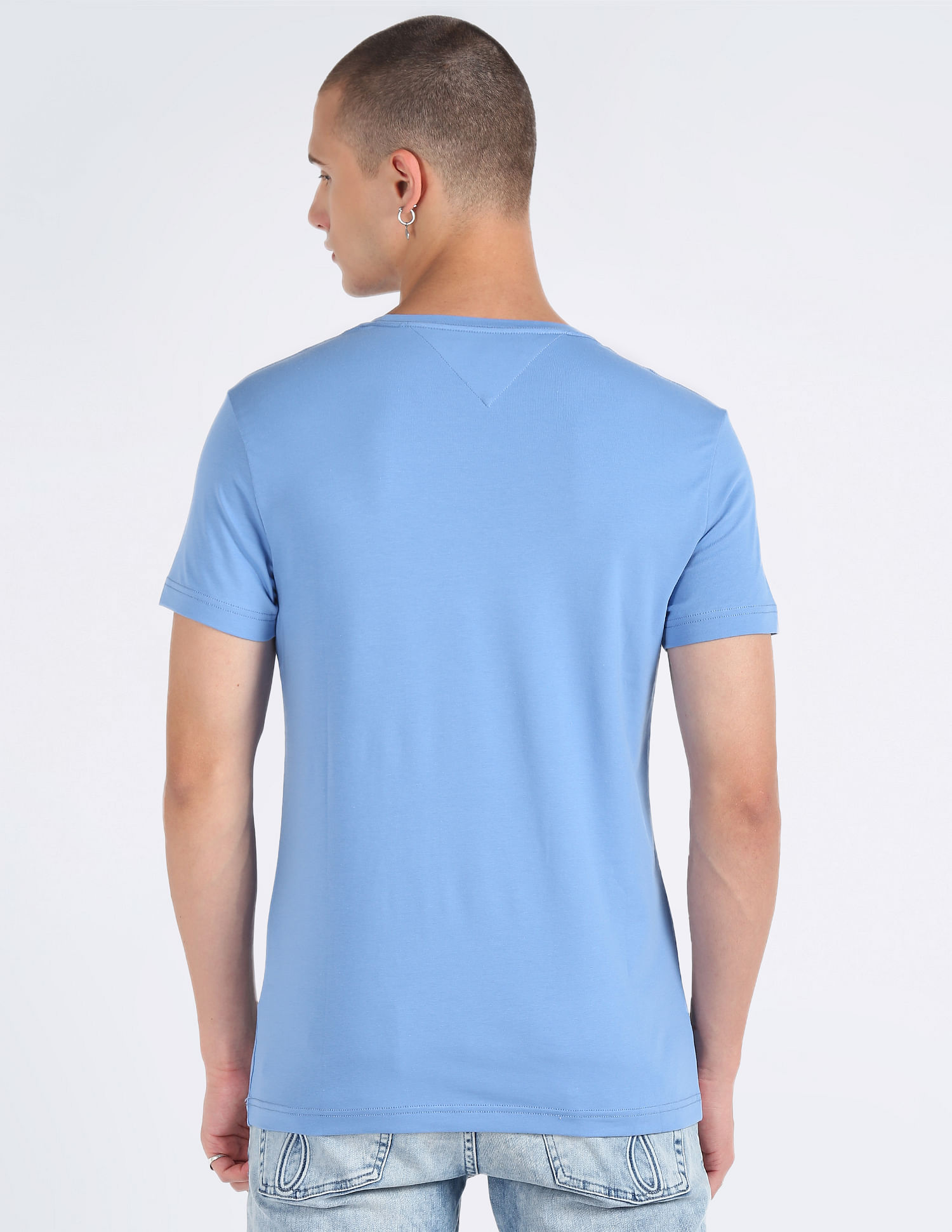 Light blue Tommy Hilfiger tee shirt / tshirt, men's branded designer –  System F