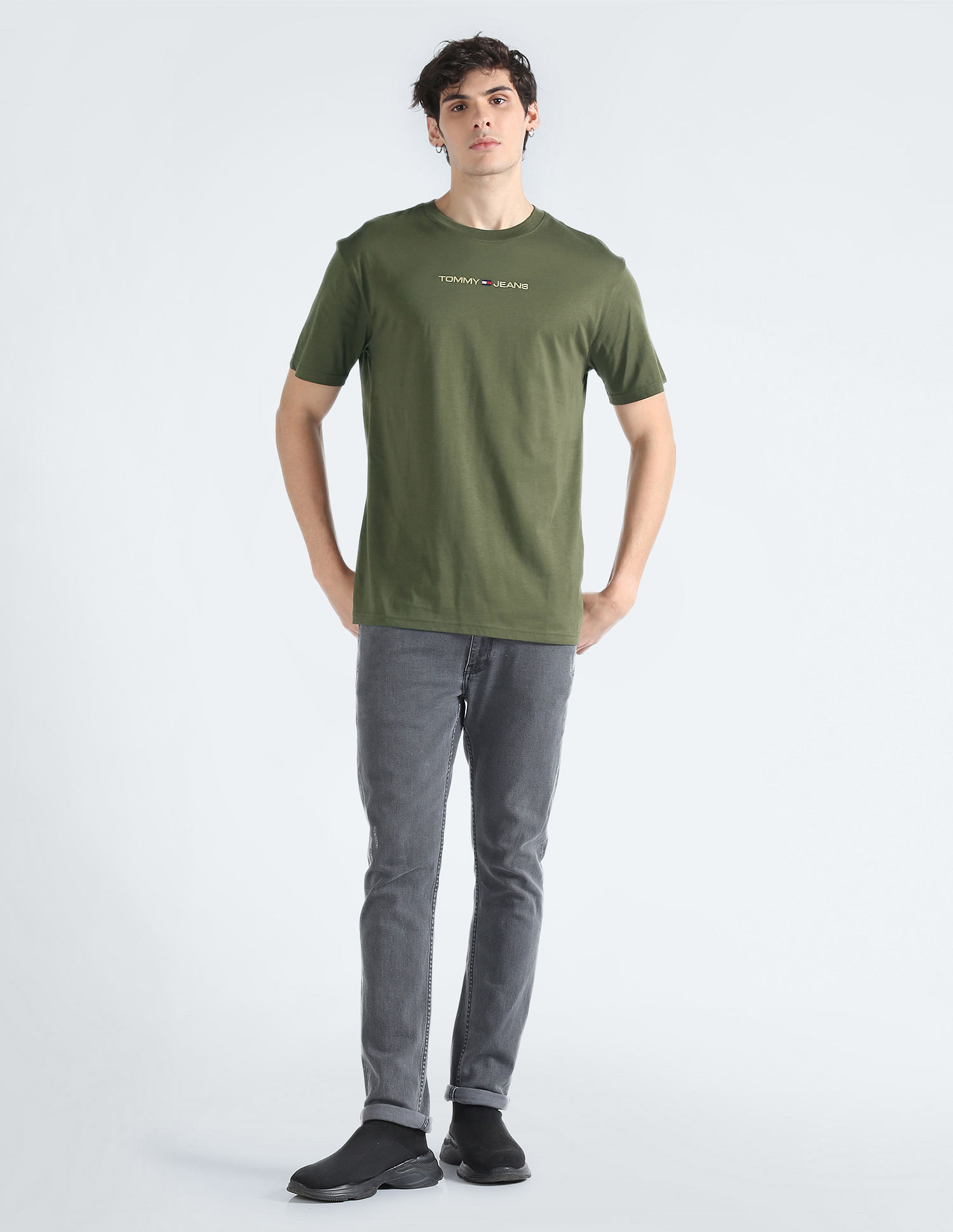 Tommy Hilfiger Organic Cotton Gold Linear T-Shirt
