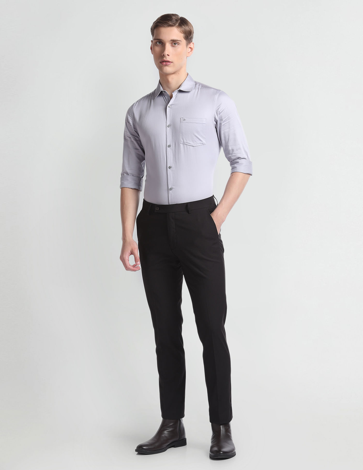 Arrow Super Slim Fit Smartflex Trousers