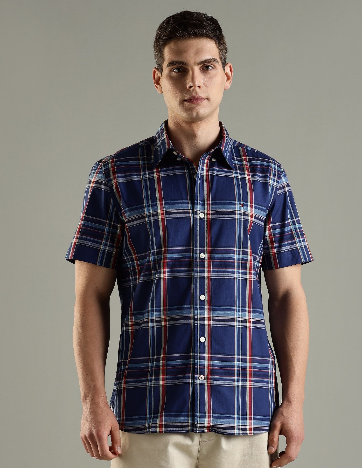 Tommy Hilfiger Checks Regular Fit Cotton Shirt
