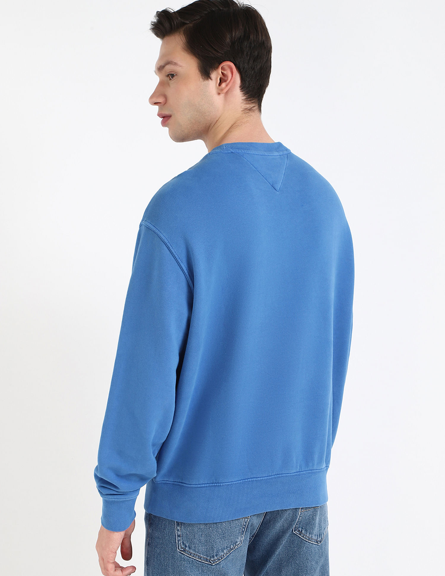 Tommy Hilfiger Blue Men's Sweatshirt for Casual Comfort