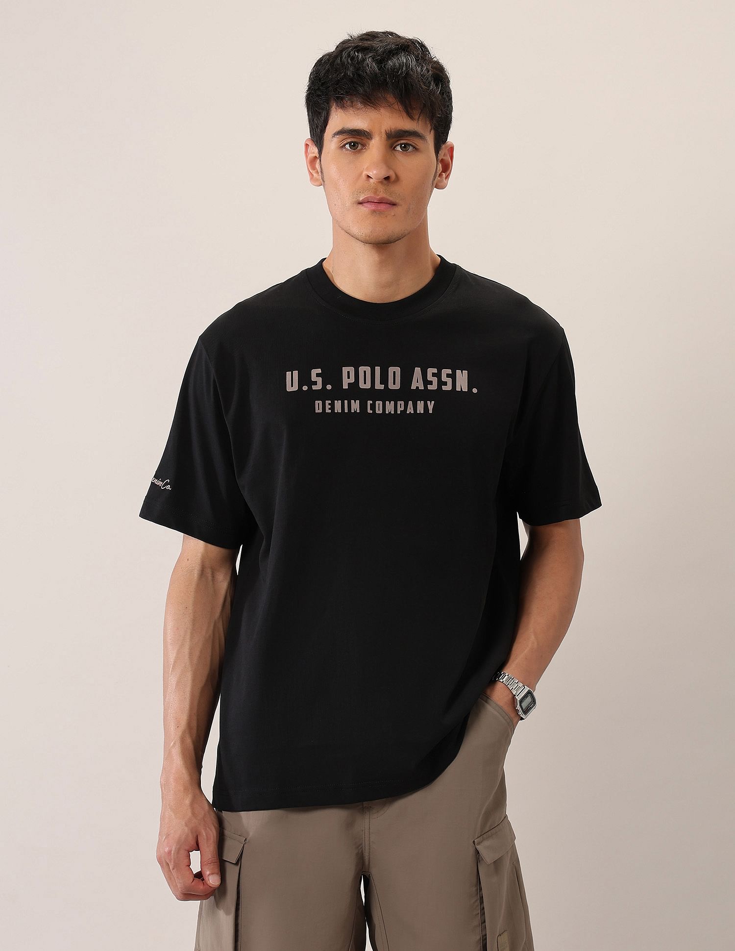 U.S. Polo Assn. Denim Co. Brand Printed Oversized Fit T-Shirt