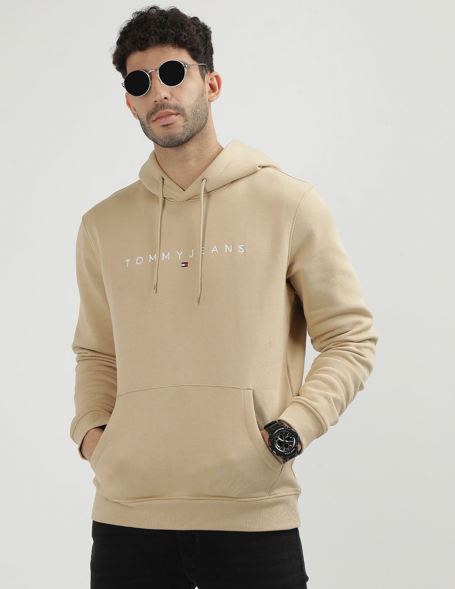 Tommy Hilfiger Linear Logo Hooded Sweatshirt