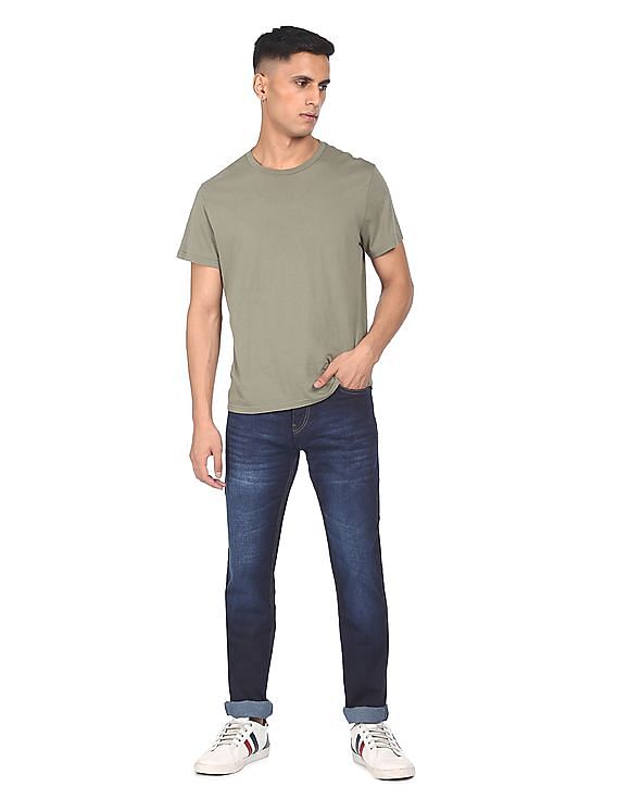 Flying Machine Mid Rise Michael Slim Tapered Fit Jeans