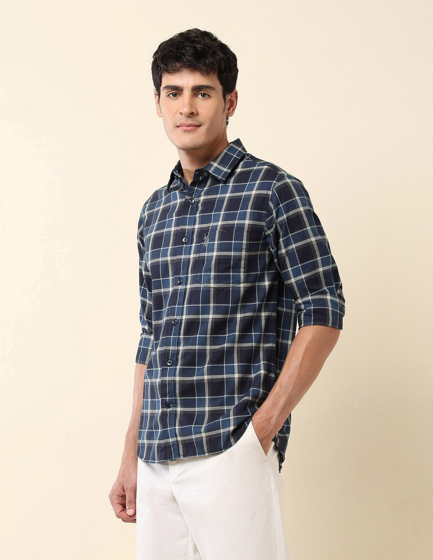 U.S. Polo Assn. Tartan Checked Pure Cotton Shirt