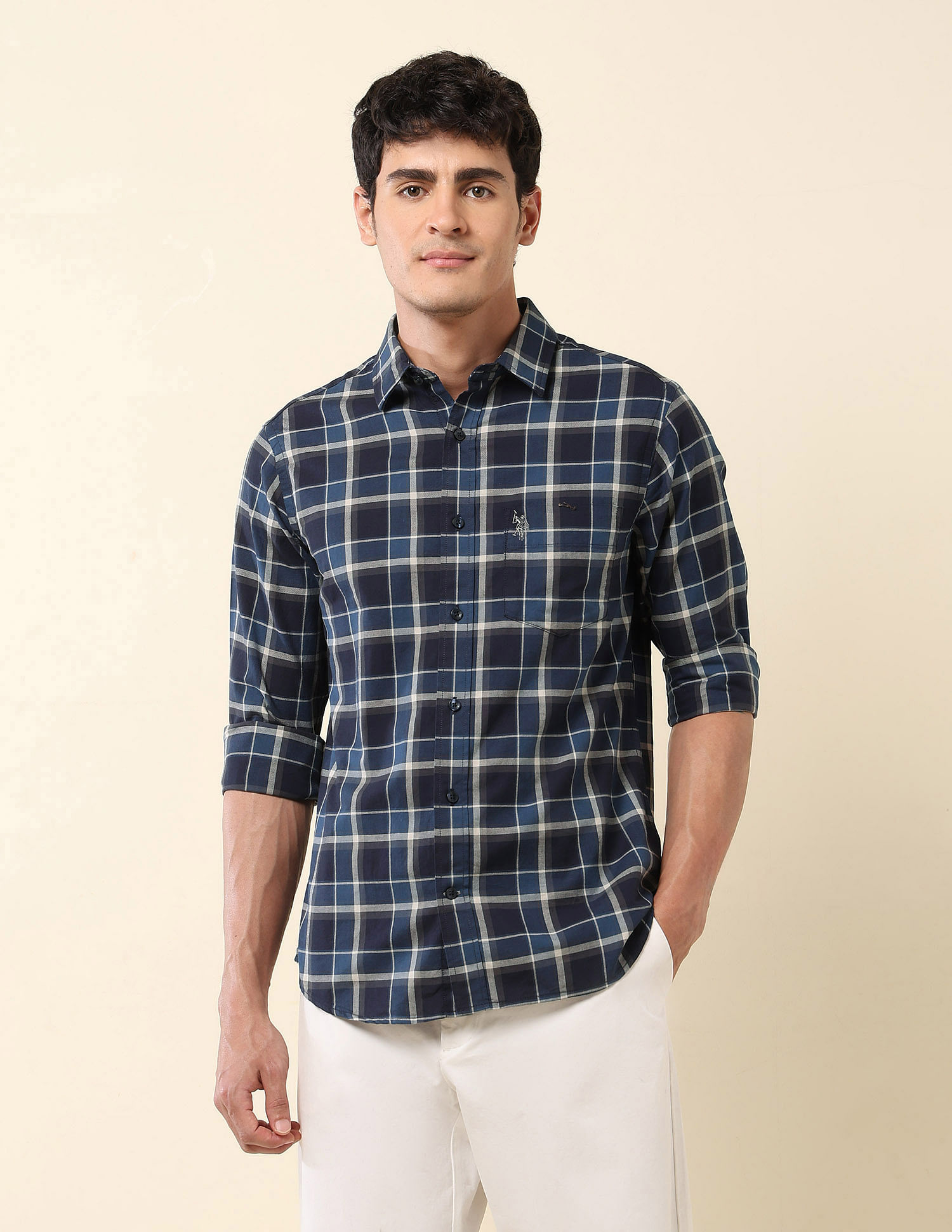 U.S. Polo Assn. Tartan Checked Pure Cotton Shirt