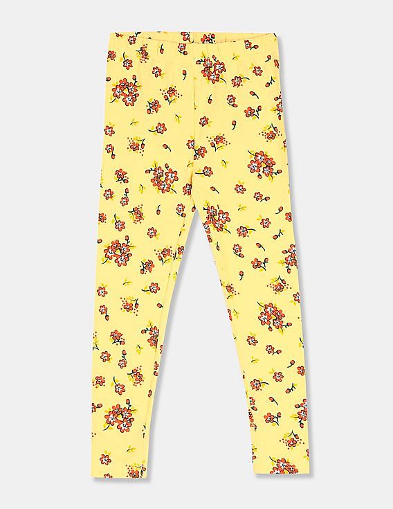 childrens yellow leggings