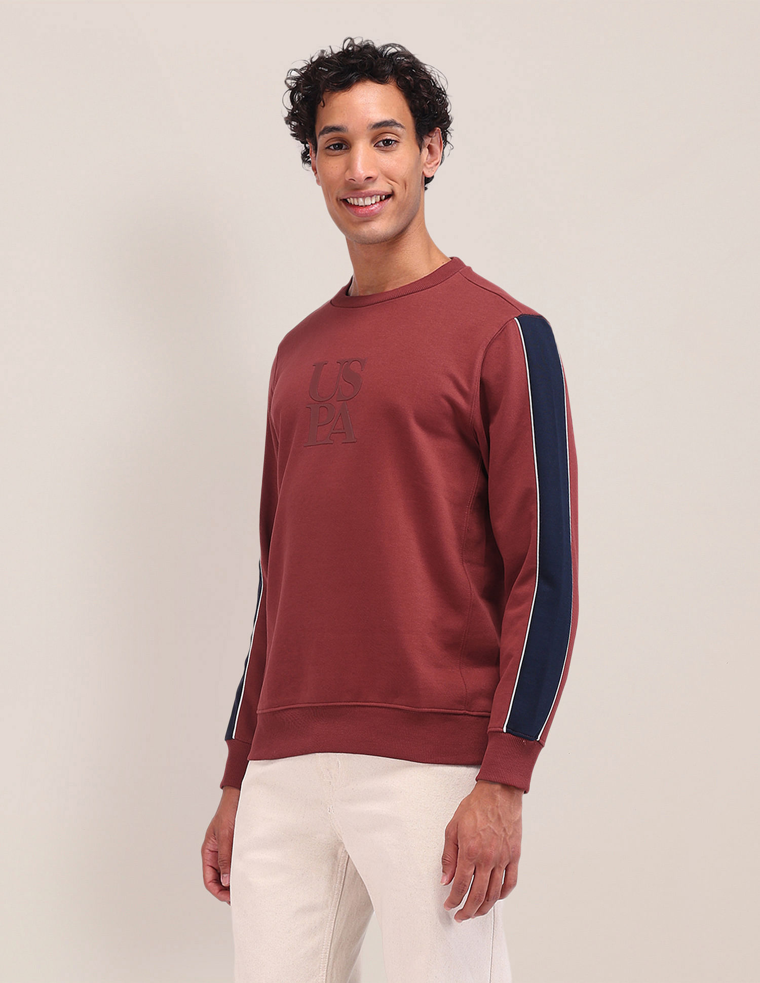 U.S. Polo Assn. Brand Printed Regular Fit Sweatshirt