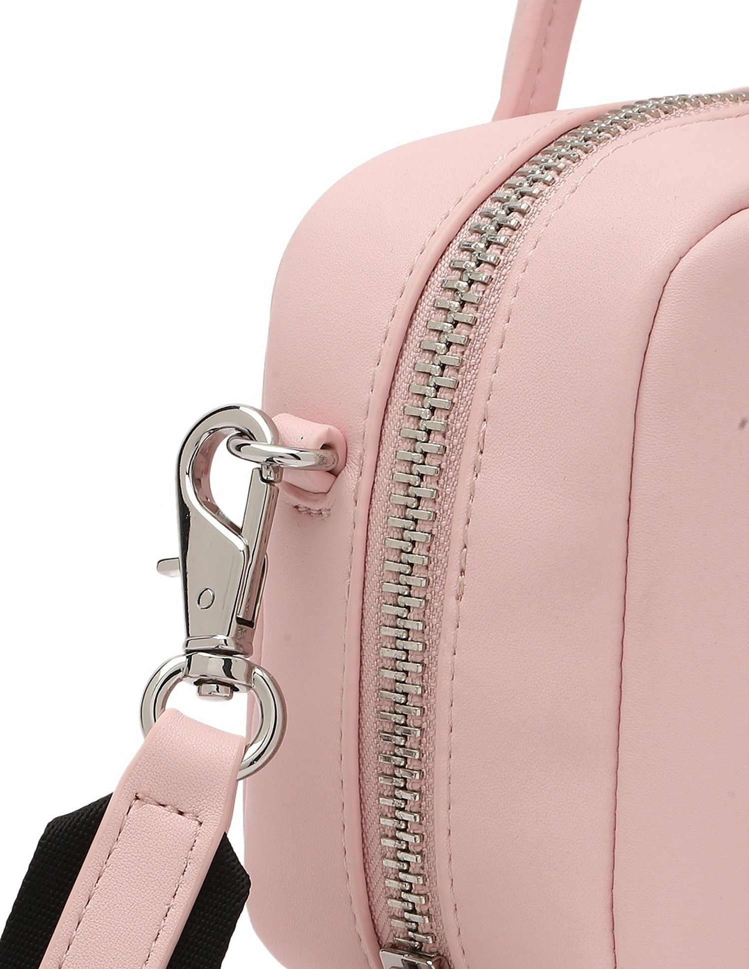 Tommy Hilfiger Solid Pink Pu Sling Bag
