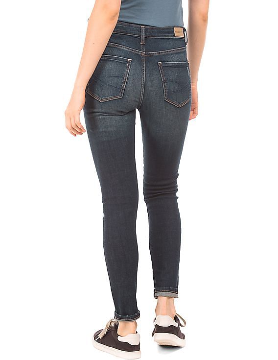 Aeropostale High Rise Ripped Jeans