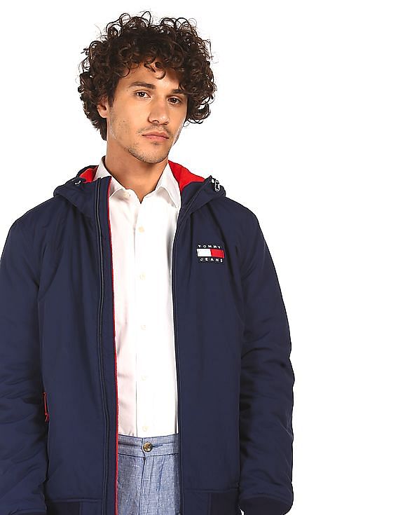 Buy Tommy Hilfiger Man Navy Padded Nylon Jacket