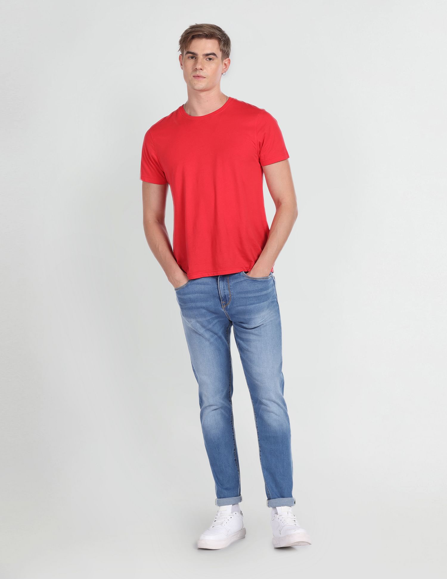 Flying Machine Slim Tapered Stone Wash Jeans