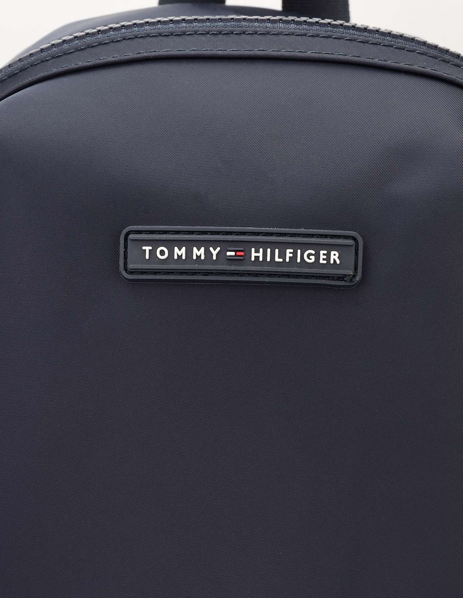 Tommy Hilfiger Solid Navy Nylon Backpack