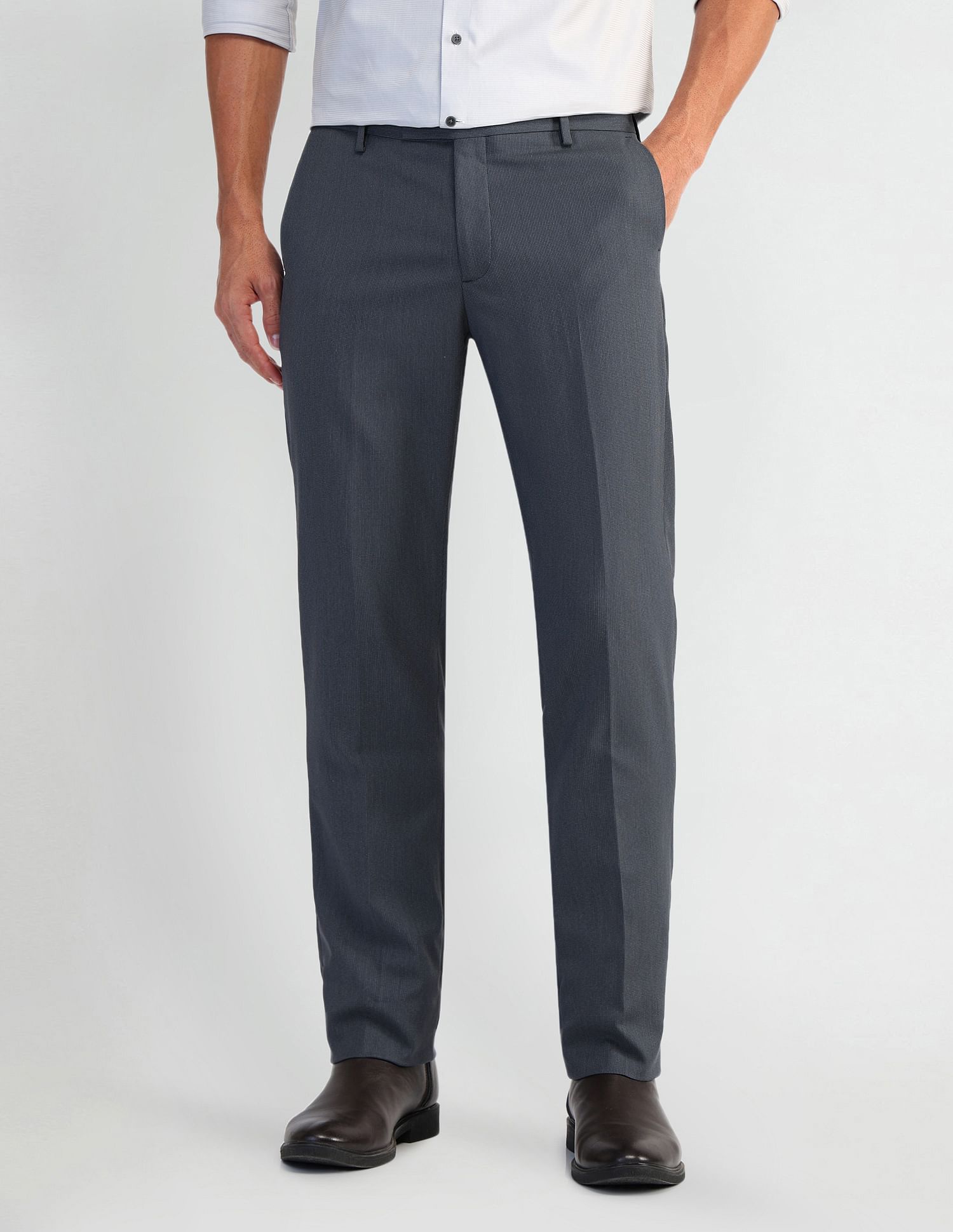 Arrow Tapered Fit Dobby Trousers