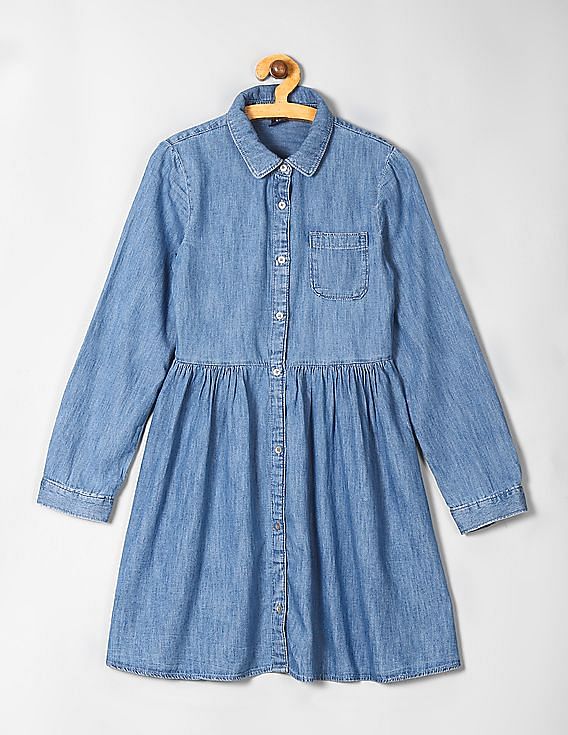 gap girls denim dress