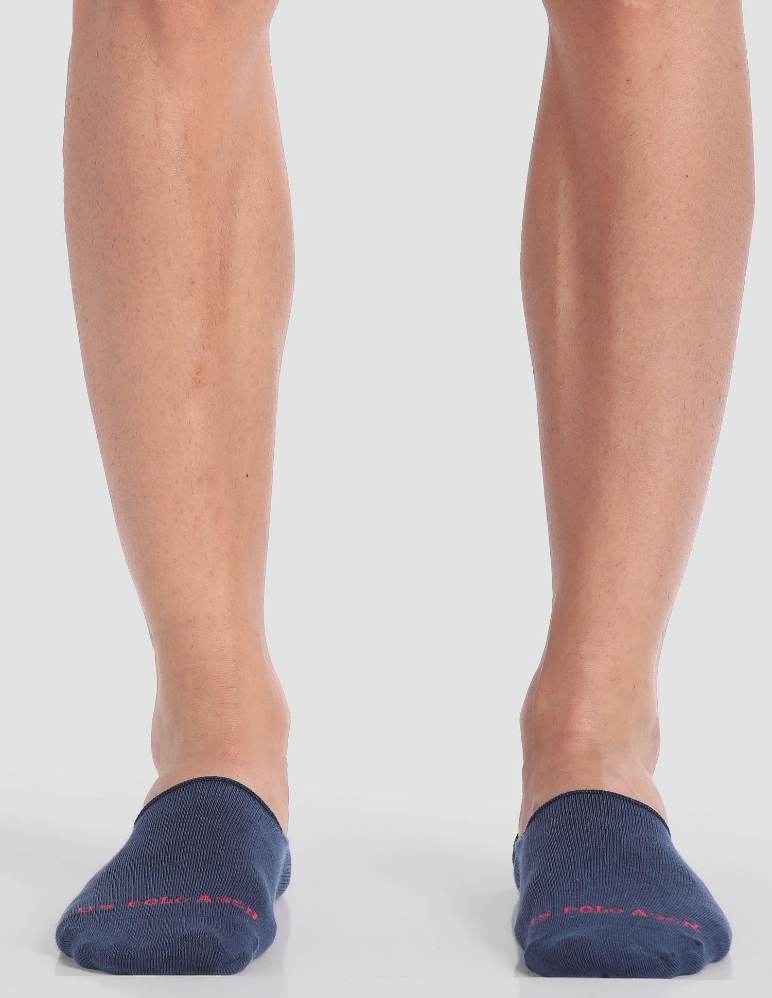 USPA Innerwear Silicone Grip No Show I646 Socks - Pack Of 3