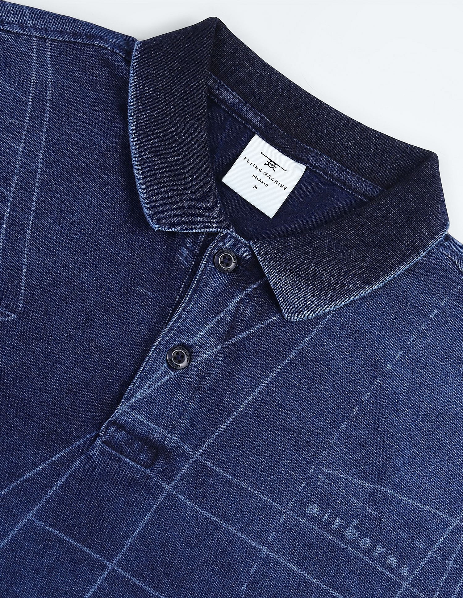 Flying Machine Graphic Print Relaxed Polo Shirt