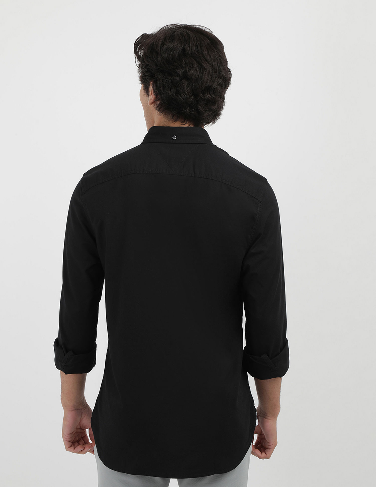 Tommy Hilfiger Oxford Regular Fit Solid Stretch Shirt