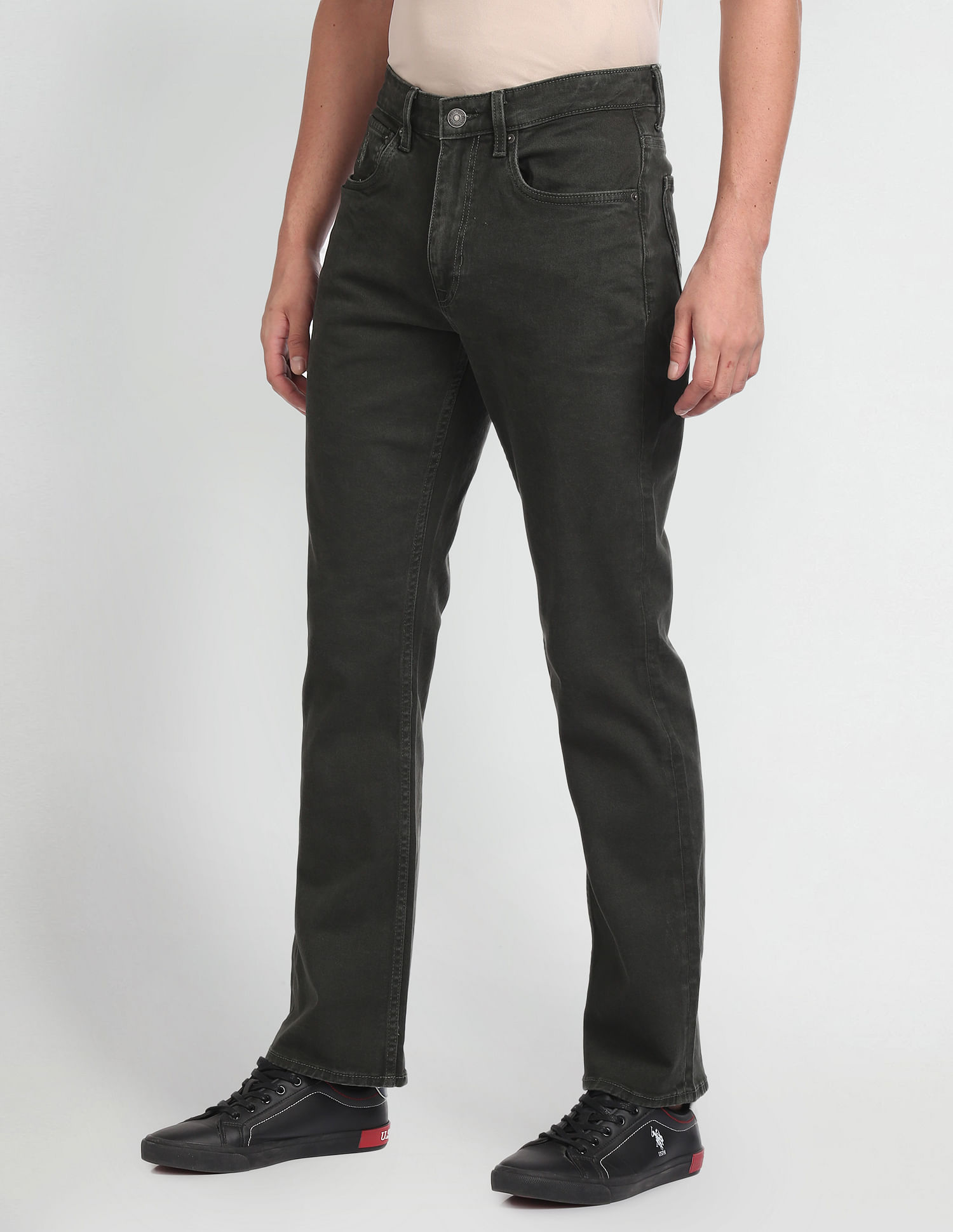 U.S. Polo Assn. Denim Co. Connor Bootcut Fit Green Jeans