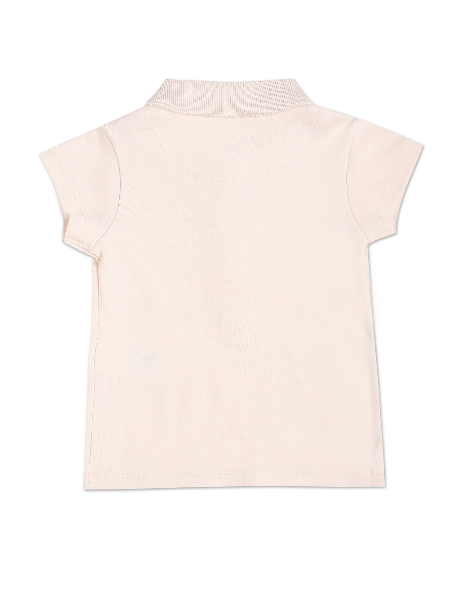 U.S. Polo Assn. Kids Girls Solid Cotton Coordinate Polo Shirt
